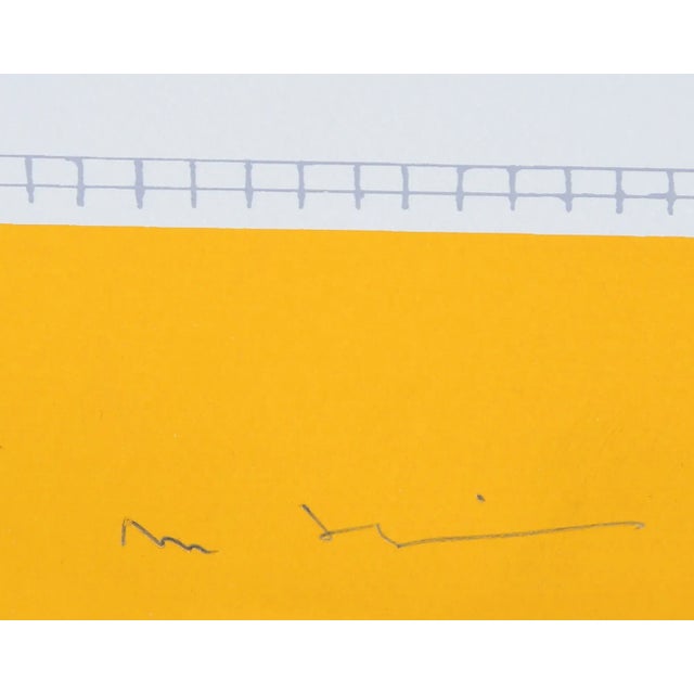 Artist: Mori Shizume, Japanese (1928 - 2014) Title: New York Skyline 5 Year: 1979 Medium: Silkscreen, signed and numbered...