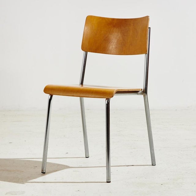 Vintage Beech Chair by Horgen Glarus, 1960s For Sale - Image 3 of 18