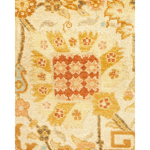 Contemporary Vintage Traditional Hand Knotted Wool Area Rug, Ivory - 7'10" X 10'3" For Sale - Image 3 of 9