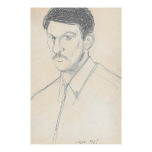 1967 Portrait Drawing of a Man