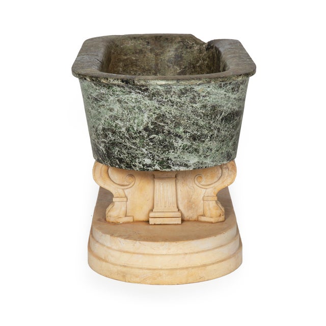 19th Century Rare Grand Tour Marble Basin Model of a Roman Bath Ca. 1810 For Sale - Image 5 of 18