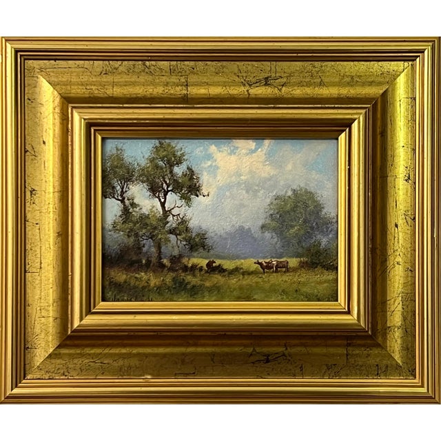 James Wright, Country Lane with Trees & Birds in English Countryside by 20th Century Artist, 1980 For Sale - Image 11 of 11