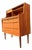 Teak Secretary Desk with Mirror and Lock, Denmark For Sale