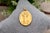 Metal 19.2k Gold Saint Anthony of Lisbon Pendant For Sale - Image 7 of 7