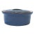 Vintage Blue Glazed Terracotta Casserole W/ Lid For Sale