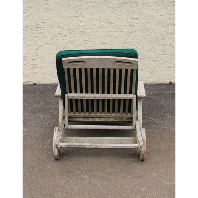 Gloster Pair of Teak Outdoor Patio Chaise Lounge Chairs For Sale - Image 16 of 18
