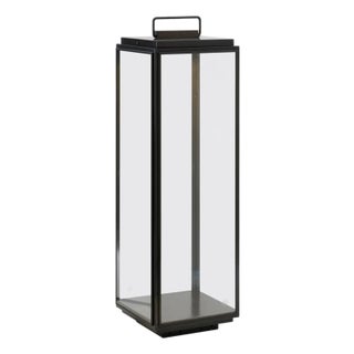 Tekna Ilford Extra Large Floor Lamp With Dark Bronze Finish and Clear Glass For Sale