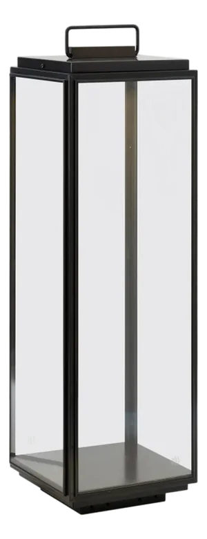 Tekna Ilford Extra Large Floor Lamp With Dark Bronze Finish and Clear Glass