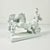 1970s Vintage Roman Empire Hellenistic Charioteer and Two Horse Chariot Plaster Sculpture. For Sale - Image 4 of 13