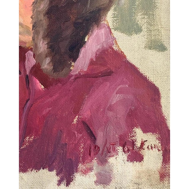 Soviet Child Portrait, Original Oil Painting, Ukrainian Artist 37-29 For Sale - Image 6 of 6