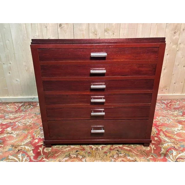 Art Deco Mahogany Chest of Drawers For Sale - Image 9 of 12