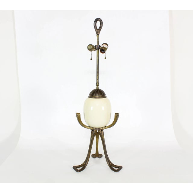 Vintage Mid Century Ostrich Ceramic Table Lamp For Sale In Miami - Image 6 of 6