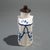 English Leeds Pearlware Shaped Creamware Tea Caddy Decorated in Cobalt Underglaze Blue, C. 1780 For Sale - Image 3 of 11