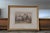 A set of four antique hand-colored prints depicting traditional pastoral and figurative scenes, each presented under mat...