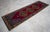 1960s 1960s Hand-Knotted Turkish Rug Runner. Tribal Short Runner Rug 3′ × 9′8″ For Sale - Image 5 of 16