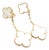 Van Cleef & Arpels Yellow Gold Magic Alhambra Mother of Pearl Earrings, Pair For Sale