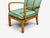 Green Swedish Modern, Lounge Chairs, Hardwood, Fabric, Sweden, 1940s For Sale - Image 8 of 11