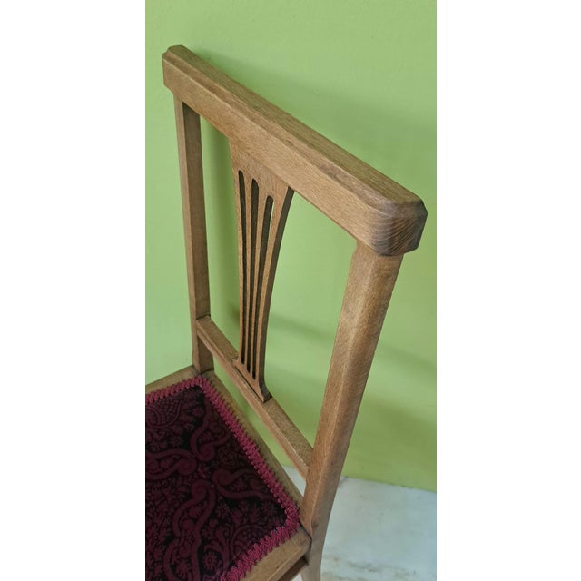 1920s Vintage Art Nouveau Chair in Wood, 1920s For Sale - Image 5 of 11