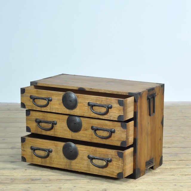 Japanese Tansu Chest of Drawers, 1870 For Sale - Image 4 of 13