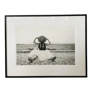 Contemporary Portrait of a Woman Photography Print Titled" Staw Hat"