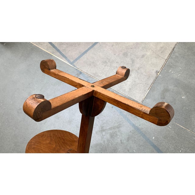 Mid-Century Wood Plant Stand in the style of André Groult, 1960s For Sale - Image 15 of 18