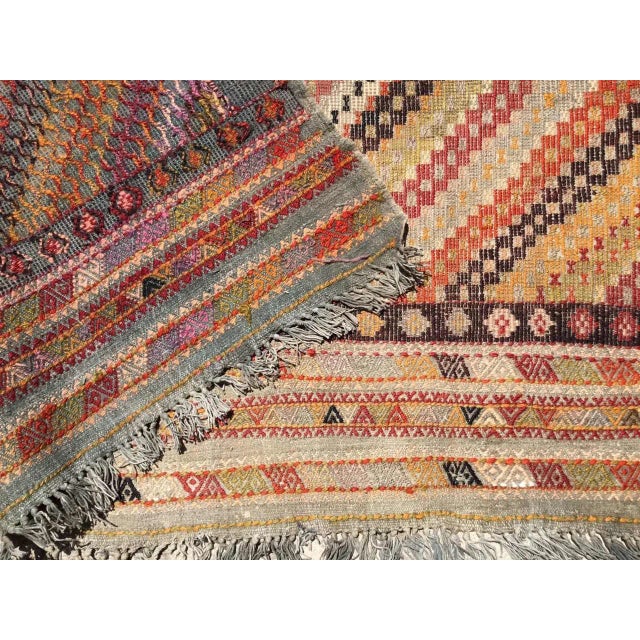 Embroidered Kilim Rug - 64" X 108" For Sale - Image 10 of 11