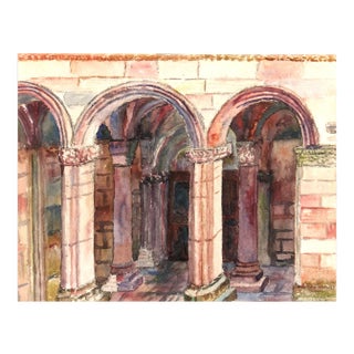 Arches Watercolor Painting, C. 1960 For Sale