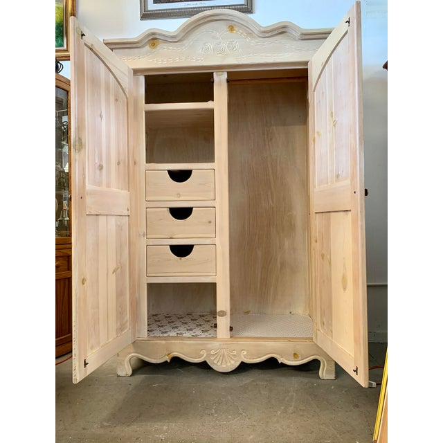 Natural Wood Armoire Chairish