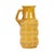Vintage Scheurich vase—the design is known as "Inka"—featuring amber-colored glazed crackle ceramic with patterns; West...