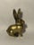 Metal Vintage Solid Brass Bunny Rabbit Figurine For Sale - Image 7 of 12