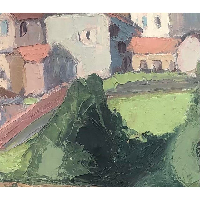 Geneviève Mégevand, Paysage rural, Oil on Canvas, Framed For Sale - Image 4 of 10