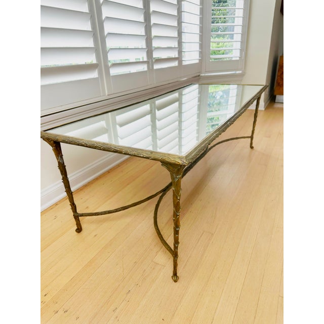 Rare Maison Jansen Bagues Gilt Bronze Coffee Table A-List For Sale - Image 11 of 12