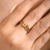 Round Cut Yellow Sapphire Diamond Bypass Ring in 18k Solid Gold Size 7 For Sale - Image 4 of 14