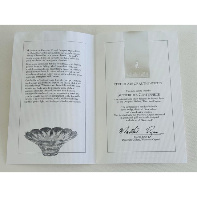 Waterford Designers Gallery Collection Butterflies Centerpiece Bowl For Sale In Boston - Image 6 of 12