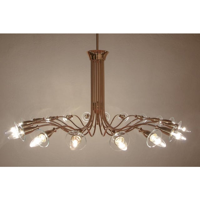 Italian Chandelier by Angelo Lelii for Artluce, 1950 For Sale - Image 9 of 18