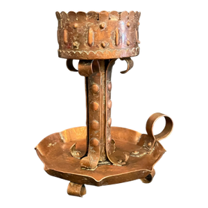 Period Arts & Crafts Copper Chamberstick