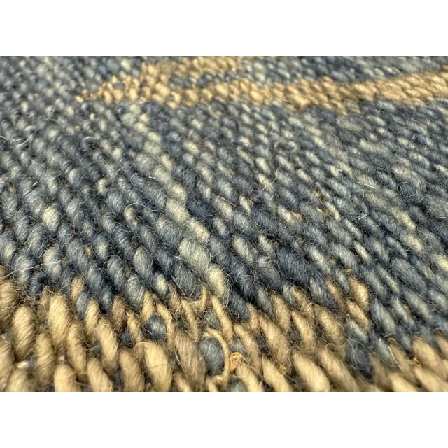 Early 21st Century 4ft4in X 8ft 11in Hand Woven Indian Tribal Flat Woven Runner For Sale - Image 5 of 6