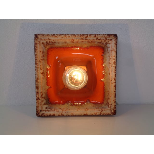 Pop Art Ceramic Wall Lamp, Germany, 1970s For Sale - Image 9 of 15