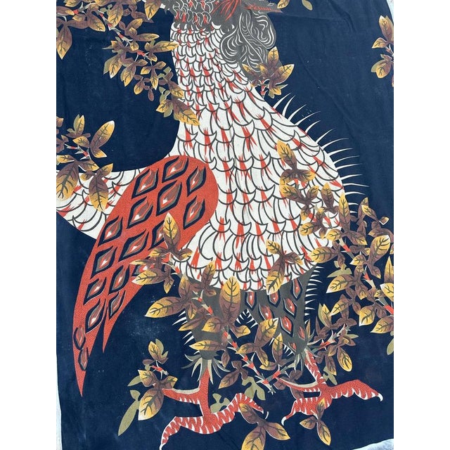 French Hand Printed Rooster Tapestry by Lurçat For Sale - Image 6 of 14