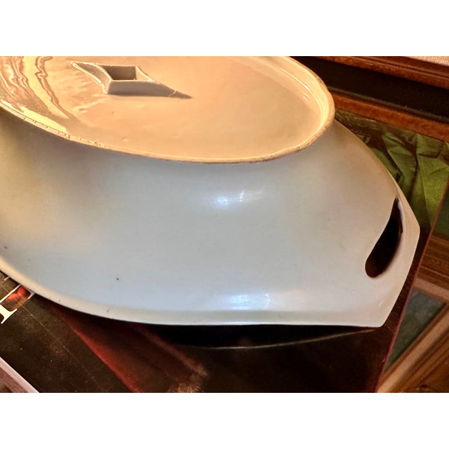 1910s Chicago Osborne Art Studio Hand-Painted Art Nouveau Poppy Porcelain Tray – Signed Osborne For Sale - Image 12 of 18