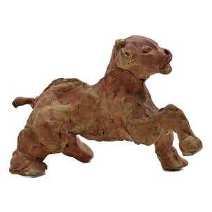 Sirio Pellegrini, Puppy Sculpture, 1960s, Terracotta For Sale
