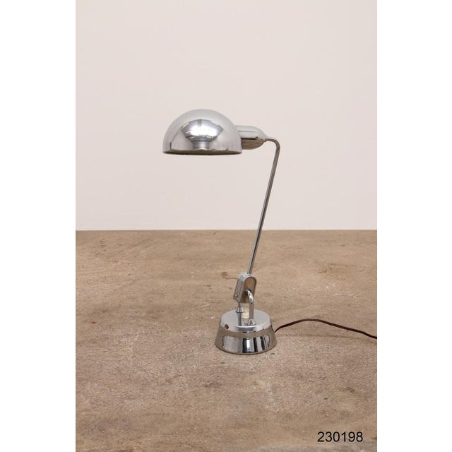 Model 600 Chrome Lamp Selected by Charlotte Perriand for Jumo, 1940s For Sale - Image 12 of 14