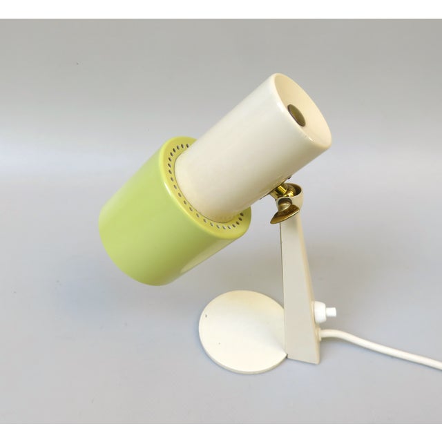 Small Table Lights in Beige & Green Brass, 1960s, Set of 2 For Sale - Image 15 of 18