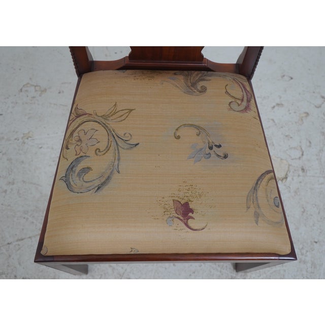 Set of 8 Maitland Smith Chippendale Mahogany Dining Room Chairs For Sale - Image 15 of 18