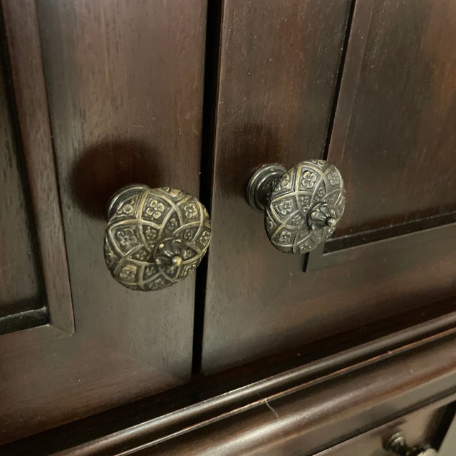 Custom Design Two Piece Corner Media Armoire Chairish