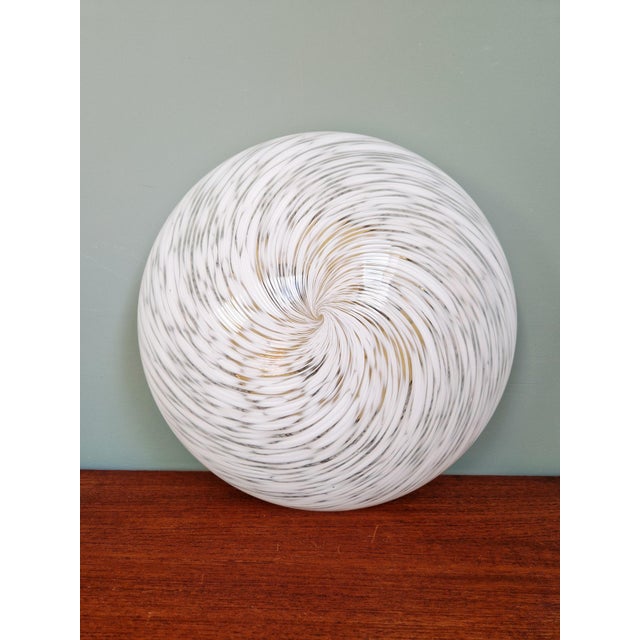 Ceiling Light in Brass and White Murano Glass, Hillebrand Lightning, 1970s from Hillebrand Lighting For Sale - Image 12 of 18