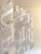 Transparent and White “Ricci” Murano Glass Chandelier For Sale - Image 9 of 10