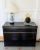 Vintage mid-century hand-painted ceramic and brass floral lamp on wood stand. Lovely colors, and sweet floral motif. Made...