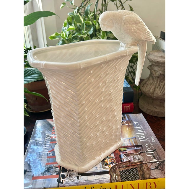 A fabulous and unusual vintage Fitz & Floyd ceramic planter from the company’s early Japanese production, circa 1970s....