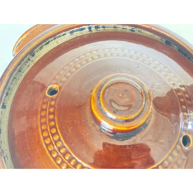 Brown Brown Glazed Stoneware Soup Tureen with Lid, England, 1950 For Sale - Image 8 of 9